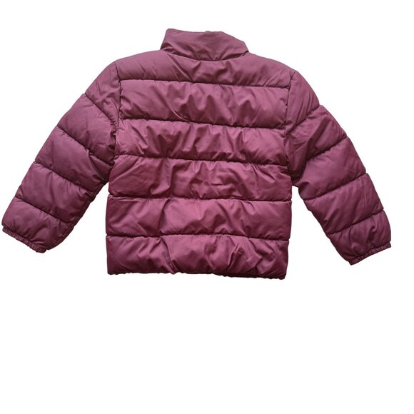 The Childrens Place Burgundy Puffer Jacket Kids Size XS/TP-4 - Picture 2 of 7